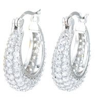 Wholesale New Style Full Diamond Zircon Copper Earrings Nihaojewelry sku image 3