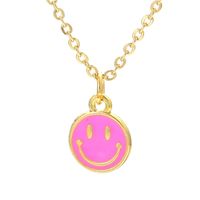 Großhandel Schmuck Lächeln Gesicht Öltropfen Anhänger Kupfer Halskette Nihaojewelry sku image 5