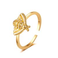 New Fashion Small Bee Creative Geometric Open Tail Ring Wholesale Nihaojewelry sku image 1