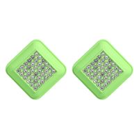 Wholesale Korean Geometric Emerald Green Acetate Plate Earrings Nihaojewelry sku image 2