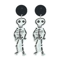 Halloween Acrylic Graffiti Skull Ghost Head Earrings Wholesale Jewelry Nihaojewelry main image 2