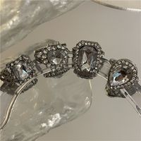 Fashionable Diamond Metal Big Heart Pear-shaped Ring Wholesale Nihaojewelry main image 4