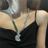 Wholesale Jewelry Thorns Splicing Chain Moon Pendant Necklace Nihaojewelry main image 1