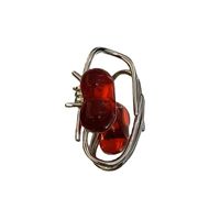 Großhandel Transparenter Harz Roter Herzohrknochenclip Nihaojewelry main image 6