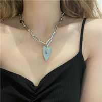 Wholesale Jewelry Hollow Heart Pendant Necklace Ring Earring Nihaojewelry main image 4