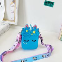 Mini Children's Bags  Summer New Cartoon Silicone Bag Boys And Girls Princess Accessories Change Purse Messenger Bag sku image 8