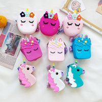 Mini Enfants Sacs  Été Nouveau Dessin Animé De Silicone Sac Garçons Et Filles Princesse Accessoires Porte-monnaie Messenger Sac main image 1