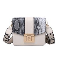Wholesale Color Matching Snakeskin Pattern Wide Shoulder Square Bag Nihaojewelry main image 3