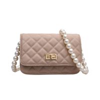 Wholesale Pearl Chain Lingge Messenger Bag Nihaojewelry sku image 3