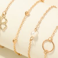 Nihaojewelry Mode Perles De Riz Bague Trèfle À Quatre Feuilles Bracelet Pour Enfants À 4 Couches Bijoux En Gros main image 5