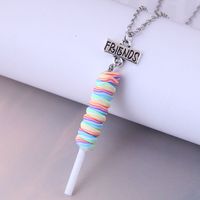 Nihaojewelry Jewelry Wholesale Contrast Color Lollipop Pendent Necklace main image 1