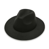 Wide-brimmed Sunscreen Fashion Black Jazz Hat Wholesale Nihaojewelry sku image 1