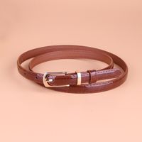 Wholesale Multicolor Thin Pu Leather Belt Nihaojewelry sku image 8