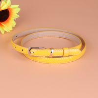 Wholesale Multicolor Thin Pu Leather Belt Nihaojewelry sku image 2