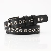 Fashion Solid Color Pu Leather Alloy Women's Leather Belts sku image 4