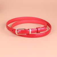 Wholesale Multicolor Thin Pu Leather Belt Nihaojewelry sku image 1