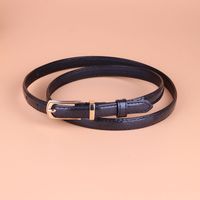 Wholesale Multicolor Thin Pu Leather Belt Nihaojewelry sku image 5