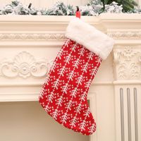 Wholesale New Large Socks Red And White Striped Christmas Socks Nihaojewelry sku image 2