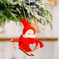 Wholesale Christmas Plush Ball Doll Pendant Decoration Nihaojewelry sku image 2