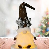 Wholesale New Sitting Posture Dolls With Lights Antlers Christmas Decorationsnihaojewelry sku image 2