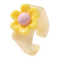 Cute Flower Resin Ring Wholesale Jewelry Nihaojewelry sku image 2