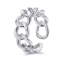 Hollow Chain Open Adjustable Ring Wholesale Jewelry Nihaojewelry sku image 1
