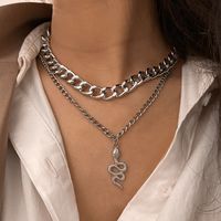 Wholesale Fashion Pearl Pendant Ot Buckle Stitching Alloy Necklace Nihaojewelry sku image 5