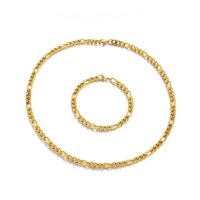 Fashion Geometric Titanium Steel 18K Gold Plated Bracelets In Bulk main image 1