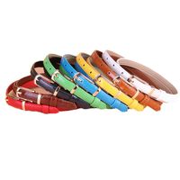 Wholesale Multicolor Thin Pu Leather Belt Nihaojewelry main image 3