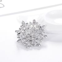 Wholesale Korean Style Pearl Flower Alloy White Rhinestone Brooch Nihaojewelry main image 4