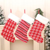 Wholesale New Large Socks Red And White Striped Christmas Socks Nihaojewelry main image 1