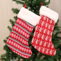 Wholesale New Large Socks Red And White Striped Christmas Socks Nihaojewelry main image 4