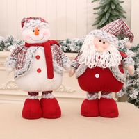 Cross-border New Arrival Large Retractable Standing Santa Claus Doll Christmas Decoration Christmas Gift main image 4