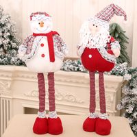 Cross-border New Arrival Large Retractable Standing Santa Claus Doll Christmas Decoration Christmas Gift main image 5