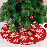 Wholesale Jacquard Snowflake Tree Skirt Christmas Decoration Nihaojewelry main image 6