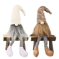 Cross-border New Christmas Decorations Faceless Baby Doll Hanging Leg Ornaments Nordic Forest Old Dwarf Rudolf main image 3