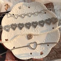 Wholesale New Creative Butterfly Heart Chain Necklace Nihaojewelry main image 5