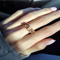 Hollow Chain Open Adjustable Ring Wholesale Jewelry Nihaojewelry main image 3