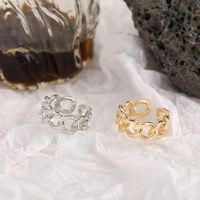 Hollow Chain Open Adjustable Ring Wholesale Jewelry Nihaojewelry main image 4