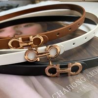 Wholesale Hollow Metal Buckle Knotted Thin Belt Nihaojewelry main image 3