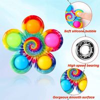 Mouse Killer Pioneer Fingertip Gyro Bubble Music Printed Five-leaf Gyro Finger Rotating Stress Relief Toy main image 4