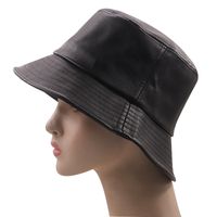 Leather Hat Women's Korean Style Japanese Style Trendy Sun-proof Basin Hat Sun-shade Fisherman Hat Casual Fashion Sun Buy Four Seasons Trendy main image 6
