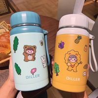 Wholesale Cartoon Stikers Large Capacity Thermos Cup Nihaojewelry main image 1