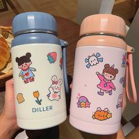 Wholesale Cartoon Stikers Large Capacity Thermos Cup Nihaojewelry main image 6