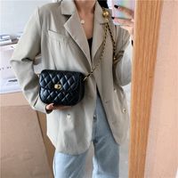 Koreanische Einfarbige Diamantkette Messenger Lock Bag Großhandel Nihaojewelry main image 5