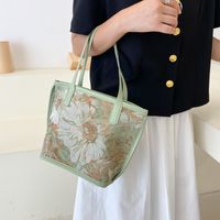 2021 New Plaid Handbag Simple Trendy Design Handbag Women's Small Bag Vegetable Basket Casual Bag Tote Bag main image 3