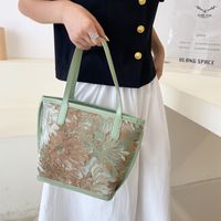 2021 New Plaid Handbag Simple Trendy Design Handbag Women's Small Bag Vegetable Basket Casual Bag Tote Bag main image 5