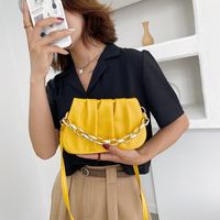 Korean One-shoulder Fold Messenger Square Small  Chain  Bag Wholesale Nihaojewelry main image 5