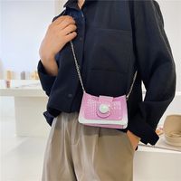 New Gradient Color Small Square Messenger Chain Bag Wholesale Nihaojewelry main image 4