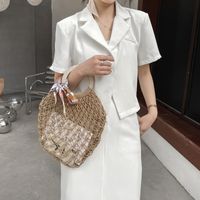 Korean Simple Hollow Straw Woven Handbag Wholesale Nihaojewelry main image 4